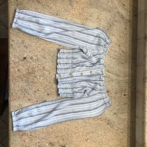 Blue/ grey Aeropostale long sleeve top shirt